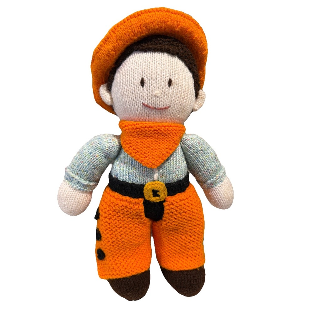 Jean Greenhowe‎ Storybook Doll Hand Knitted Cowboy 17" Homemade